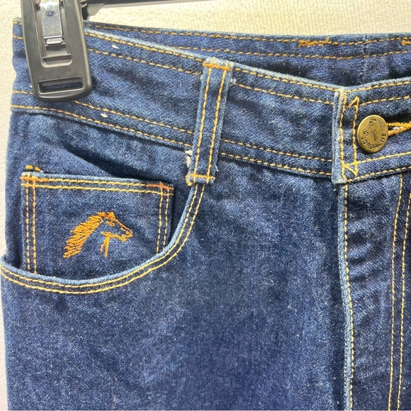Jordache Vintage 80’s Straight Leg Jeans Womens 6 Blue Thick Denim 2596 - Picture 3 of 14